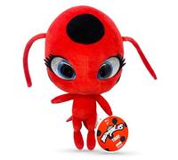 Miraculous Ladybug Kwami Mon Ami Tikki 24 cm Ladybug Plush Toys for Kids, Super Soft Stuffed Toy with Resin Eyes, High Glitter and Gloss, Detailed Stitching Finishes (Wyncor)