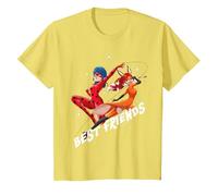 Miraculous - Ladybug Rena Rouge Best Friends Maglietta, Bambini, Limone, 2 Anni