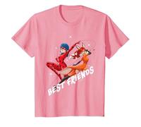Miraculous - Ladybug Rena Rouge Best Friends Maglietta, Bambini, Rosa, 6 Anni