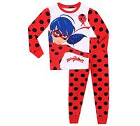 Miraculous Pigiama Bambina | Pigiami Ragazza Ladybug | Pigiamone Aderente per Bambini - 9-10 Anni