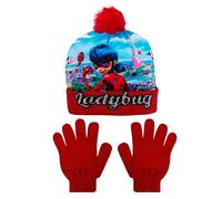 MIRACULOUS Set Cappello e Guanti Invernale Cappellino Bambina Lady Bug 1279