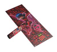 Miraculous Ufficiale - Tappetino Yoga & Ginnastica Bambini Ladybug & Tikki (60 × 150 × 0,5 cm) - Gomma Naturale Antiscivolo - Cintura da Trasporto Inclusa - Original Corner