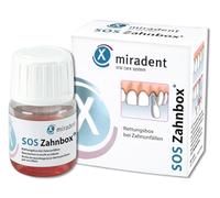 Miradent Scatola di salvataggio dentale per denti avulsi e traumi agli incisivi | Soluzione nutritiva per mantenere vive le cellule per il reimpianto e l’integrazione del dente perso