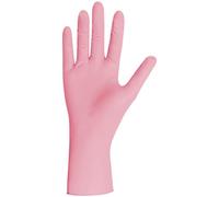 MIRAFLORES Guanti Monouso Nitrile Rosa Taglia M Senza Polvere, Lattice e Talco (100 pz) Guanto Usa e Getta Anallergico Ultra Resistente per Uso Alimentare, Cucina, Chef, Parrucchiere e Tattoo
