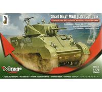 Mirage 1/72 (20mm) M5A1 (Late) Stuart Mk VI Light Tank Kit In Plastica