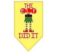 Mirage Head ELF in Charge Screen Print Bandana per animali domestici, piccola, rosa chiaro