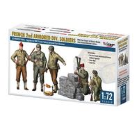 Mirage 1/72 (20mm) WWII Francese 2nd Blindato Divisione Soldati