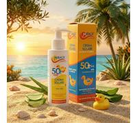Mirage Professional Crema Solare SPF 50+ Baby protezione molto alta, con vitamina E antiossidante e aloe vera lenitiva per bambini, pelli sensibili, resistente all'acqua