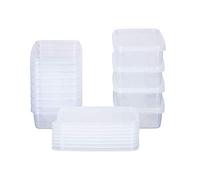 MiraHome Contenitori per congelatore 12 x 0,L rettangolari trasparenti - Barattoli con coperchio ermetici - Contenitori trasparenti - Contenitore da cucina per Mealprep & Organizzazione - Austrian