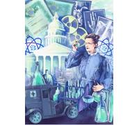 MIRALUDO Puzzle 1000 pezzi - Marie Curie - La Gallerie des Leggendes - Scatola in formato libro per biblioteca