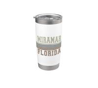 Miramar Florida retrò Bicchiere termico in acciaio inox doppia parete