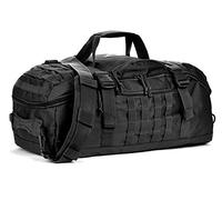 Miramrax Borsone da viaggio da uomo, grande borsa tattica per weekender, borsa da palestra per viaggi notturni, allenamento militare e sport, nero, 45L, Borsone
