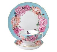 Miranda Kerr di devozione Royal Albert-Tazza da tè con piattino, Piatto, Colore: Bianco, Set da 3
