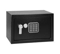 Miratic Cassaforte Elettronica in Acciaio Nera Codice Digitale Cassetta di Sicurezza con 2 Chiavi di Emergenza Alimentazione 4xAA Varie Dimensioni (media)