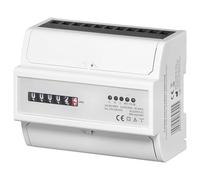 Miratic Contatore Energia Elettrica Trifase Analogico 100A Misuratore Consumo Elettrico Larghezza 7 Moduli Montaggio Guida DIN TH-35mm