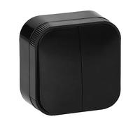 Miratic Interruttore Doppio Luce da Muro a Pulsante IP20 (Nero)