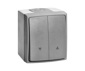 Miratic Interruttore per Tapparelle Elettriche Interruttore a Pulsante Interruttore Tapparelle Pulsante Tapparelle Elettriche Pulsante per Tapparelle IP55 Grigio Grafite