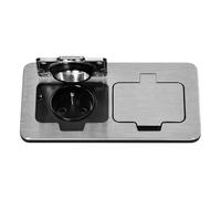 Miratic Presa Ermetica Doppia IP55 Presa Tipo E - Mercato Francese (argento)