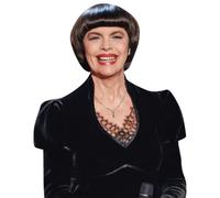 Mireille Mathieu (Black Dress) Half Body Buddy Cutout