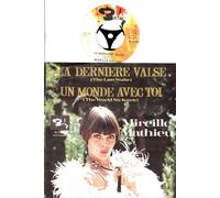 MIRELLE MATHIEU - LA DERNIERE VALSE (The Last Waltz) / UN MONDE AVEC TOI (The World We Knew) / MIRELLE MATHIEU /Bildhülle 1967 / Deutsche Pressung / Barcley # M 25.001 / 7" Vinyl Single Schallplatte