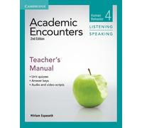 Miriam Espeseth Academic Encounters Level 4 Teacher's Manual Listeni (Tascabile)