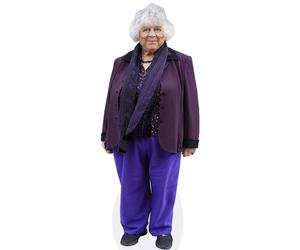 Miriam Margolyes (Purple Coat) a grandezza naturale