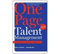 Miriam Ort Marc One Page Talent Management, with a New Intro (Copertina rigida)
