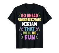 Miriam Personalized Women's Gift Custom Miriam Maglietta