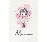 Miriam: Taccuino A5 | Nome personalizzato Miriam | Regalo di compleanno per moglie mamma sorella figlia ... | Design: piccola principessa | 120 pagine a righe, piccolo formato A5 (14.8 x 21 cm)