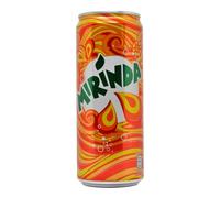 Mirinda Bibita Analcolica Gusto Arancia - Bevanda Dissetante al Gusto di Arancia in Confezione da 24 Lattine da 330 ml