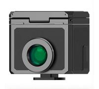 Mirino a livello della vita, mirino ottico esterno per fotocamera con linee di cornice da 35 mm e 50 mm, mirino a slitta fredda in alluminio, per ritratti di strada, 45x38x44 mm black