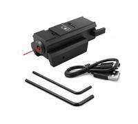 Mirino laser a punto per binari da 11 mm, raggio rosso, blu e verde, compatto, ricaricabile tramite USB o con batteria a bottone, facil