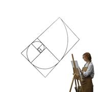 Mirino rapporto aureo, mirino visualizzatore composizione,Strumento di pittura con sezione aurea Strumento artistico mirino | Visualizzatore trasparente della sezione aurea, strumento di composizione