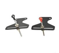 Mirino ricurvo con ago a T, design a forma di T con perno ad anello calibrato e vite a pollice, supporto regolabile compatibile con fiocchi Takedown (rosso)