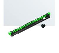 Mirino universale LPA SIGHTS in alluminio SUPER BIG DOT con fibra ottica verde - MF40-Verde