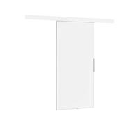 Mirjan24 Sistema di porte scorrevoli Multi Set completo per porte scorrevoli divisorie porte interne (bianco, modello 100, con chiusura automatica)