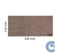 Mirka Abranet 115x230mm G 80 5411205080 Kit 50 Pezzi X Foglio Abrasivo Grana Gro