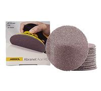 Mirka Abranet Ace HD dischi abrasivi a rete Ø 125 mm a strappo, grana P40, 25 pz, AH23202540, Per eccentrici e levigatrici da 125 mm, Per levigare superfici dure, legno, stucco, vernice, metallo