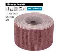MIRKA Abranet Ace HD Rotolo 115mm X 10m Rete Grata Abrasiva a Strappo P40-P80