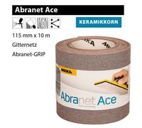 MIRKA Abranet Ace Rotolo 115mm X 10m Rete Grata Abrasiva a Strappo P80-P1000