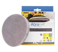 Mirka Abranet dischi abrasivi a rete Ø 150mm a strappo/grana P80 / 10 pz/Adatto a tutte le levigatrici rotorbitali e levigatrici da 150mm / Per levigare senza polvere legno, stucco, vernice