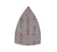 Mirka Abranet dischi abrasivi a strappo 100x152x152 mm grana P100 | Dischi abrasivi a strappo per levigatrici triangolari alta efficienza per legno stucco vernice plastica 50 pezzi grana P100