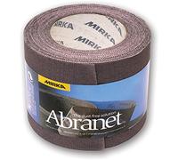 Mirka Abranet rotolo abrasivo netto 75 mm x 10 m a strappo/grana P180 / 1 rotolo/per levigare legno, stucco, vernice, plastica / 545BI001183R