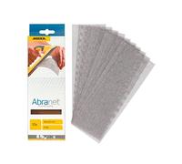 Mirka Abranet strisce abrasive 80x230mm grana P180 10 pezzi a strappo | Rete abrasiva a strappo P180 per levigare legno stucco vernice plastica senza polvere 10 pezzi