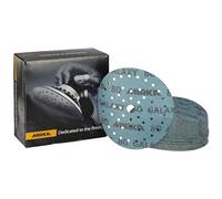 Mirka carta abrasiva Galaxy Multifit a strappo 150 mm grana 80 | Dischi abrasivi a strappo grana 80 per levigatura resina epossidica legno versatile compatibili con multifit sistema Mirka