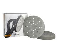 Mirka Iridium Carta abrasiva Ø 225 mm/a strappo, grana 120/25 dischi/Per levigatrici a secco, per pareti e soffitti/Levigatura di vernice, stucco, fondo, legno, acciaio, materiali minerali