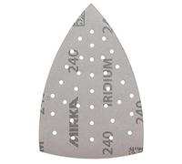 Mirka Iridium Triangolo di levigatura Carta abrasiva Premium 100x152x152mm 36 fori a strappo Grana 240, 10 pz/Per la levigatura di vernice, stucco, fondo, legno, acciaio, materiali minerali