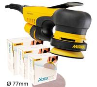 Mirka Deros 325CV Elettrico Levigatrice 77mm 2,5mm Hub MID3252011 Azione