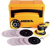 Mirka DEROS II 5650 - Levigatrice orbitale, 125 e 150 mm, Orbit 5,0 mm/230 V, elettrica, con spina UK, per levigatura senza polvere del legno