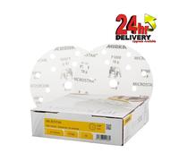 50 X Mirka Dischi Abrasivi Microstar Ø 150 MM Presa a Strappo 15-Loch P1000